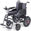 EQUIPMED Electric Folding Wheelchair, Wide Bariatric Chair Seat, Comfortable for S-XL, Long Range, Black/Grey