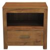 Centrum Furniture Paris 1 Drawer Lamp Table - Light Pecan