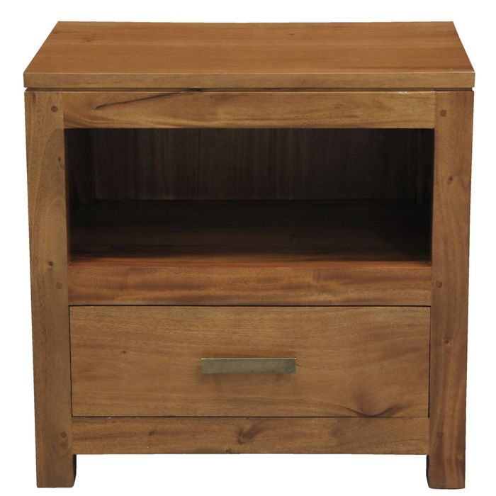Centrum Furniture Paris 1 Drawer Lamp Table - Light Pecan