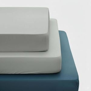 2000TC Ultra Soft Queen Fitted Sheet Set- Gray