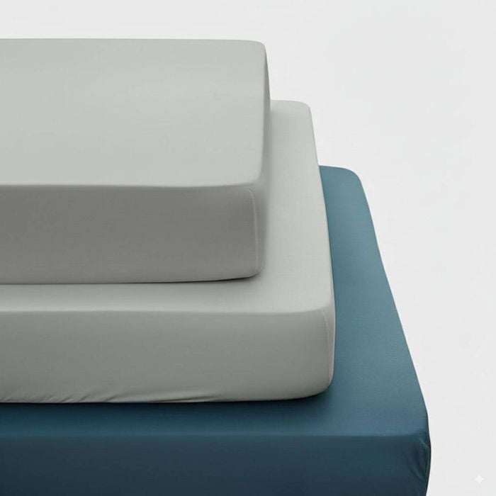 2000TC Ultra Soft Queen Fitted Sheet Set- Gray