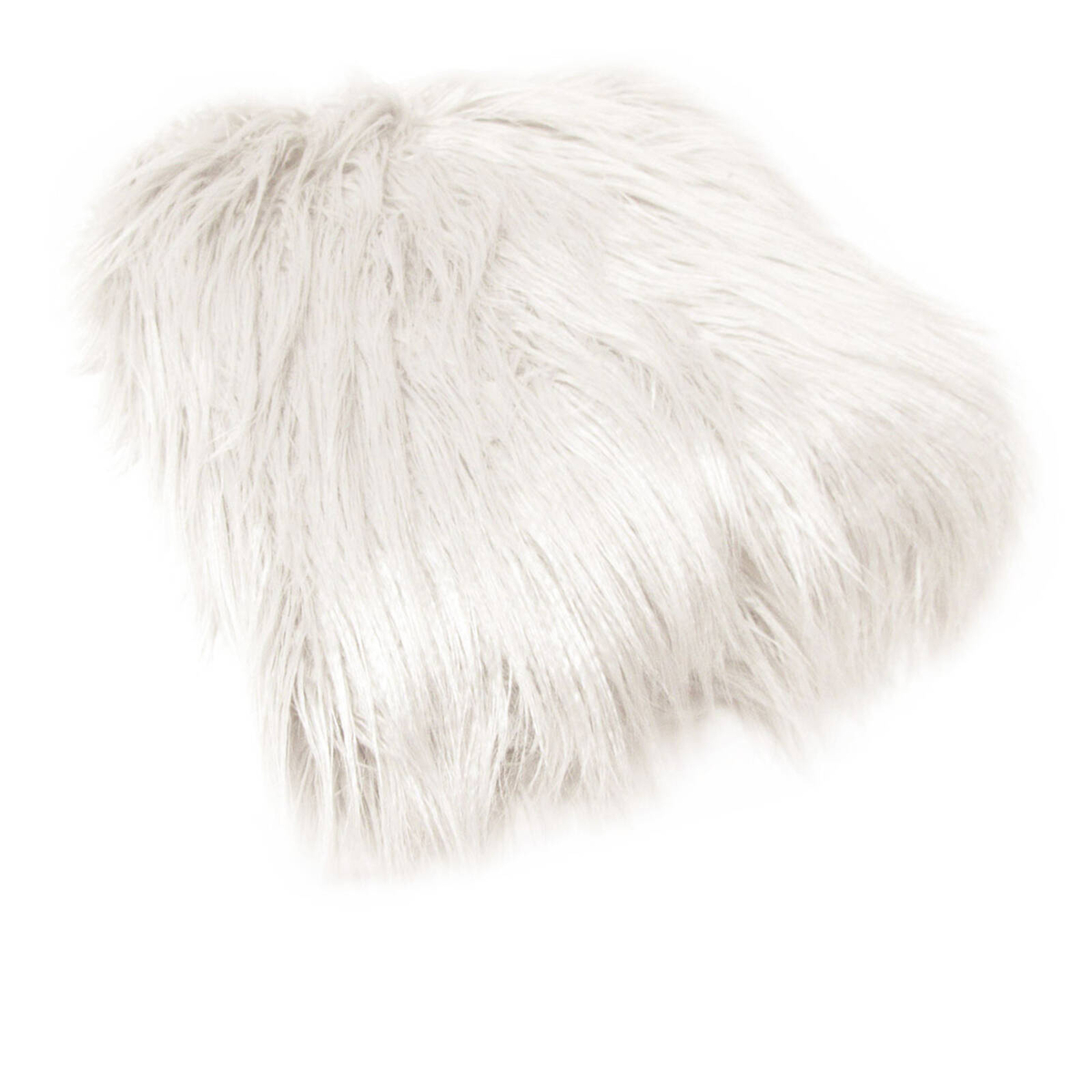 Mia Luxury Long Hair Faux Fur Throw Rug 127 x 152 cm Ivory - Bunnings ...