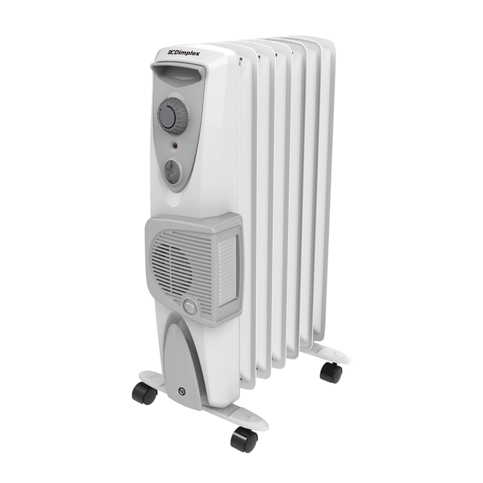 Dimplex 1.5kW White Oil Free Column Heater w/ Thermostat & Turbo Fan