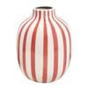 J.Elliot Home Kellin Stripe Vase 16x16x20.5cm Bubblegum