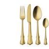 24pc Casa Domani Castello Cutlery Set Stainless Steel with Gift Box - Champagne