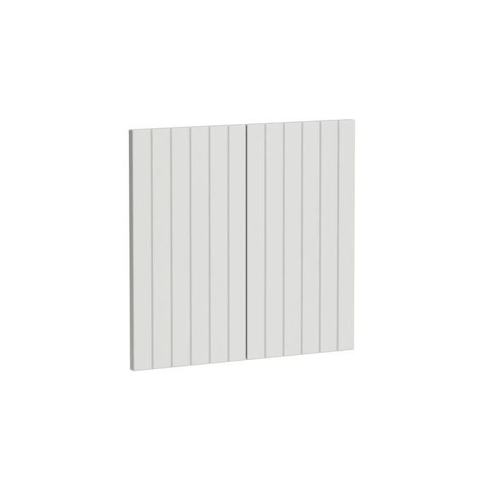 Kaboodle 600mm Sesame Salt V-Groove Med Rangehood Doors - 2 Pack