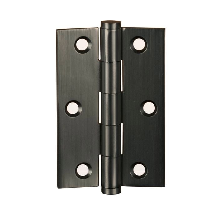 Miles Nelson 90 x 60 x 2mm Satin Graphite Square Edge Hinge