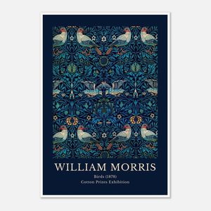 Galrie William Morris Birds Print Exquisite Cotton Exhibition Artwork (1878) Home Decor, Poster Only, A2 42 x 60cm (16 x 24inch)