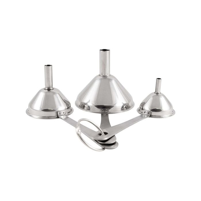 A Series Stainless Steel Funnel Set Of 3 Soffritto