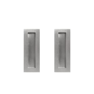 Delf 125mm Stainless Steel Sqaure Flush Pull - 2 Pack