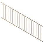 ProtectorAl 1201 - 2400 x 900mm Primrose Raked Up to 15º Flat Top Garden Fence Panel