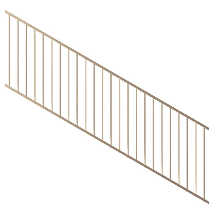 ProtectorAl 1201-2400 x 900mm Primrose Raked Up to 15º Flat Top Garden Fence Panel