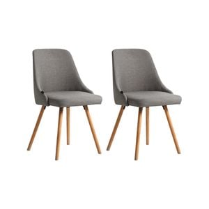 2x Dining Chairs Grey