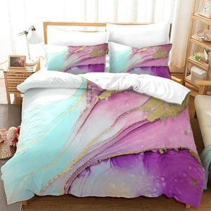 3D Colorful Marble Texture Quilt Cover Set Bedding Set Duvet Cover Pillowcases 81