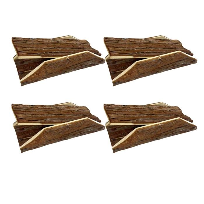4 X Yes4pets Hamster Natural Wooden Seesaw Chew Toy