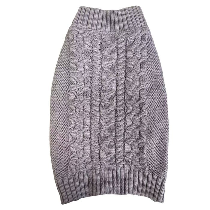 Art & Bob Large Lilac Cable Sweater