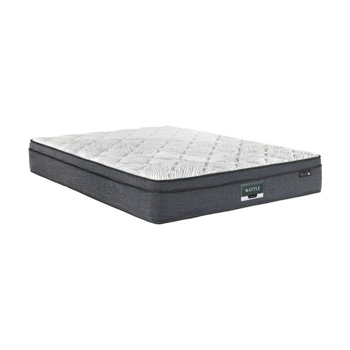 Sleep Vital Wattle Pocket Spring Wool Blend Plush Mattress King Single