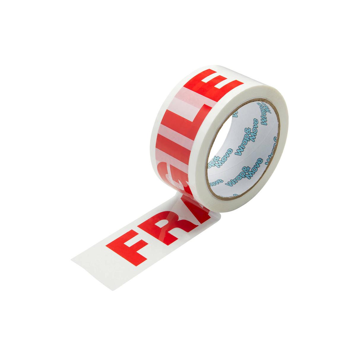 Wrap & Move 48mm x 66m Fragile Warning Tape - Bunnings Australia