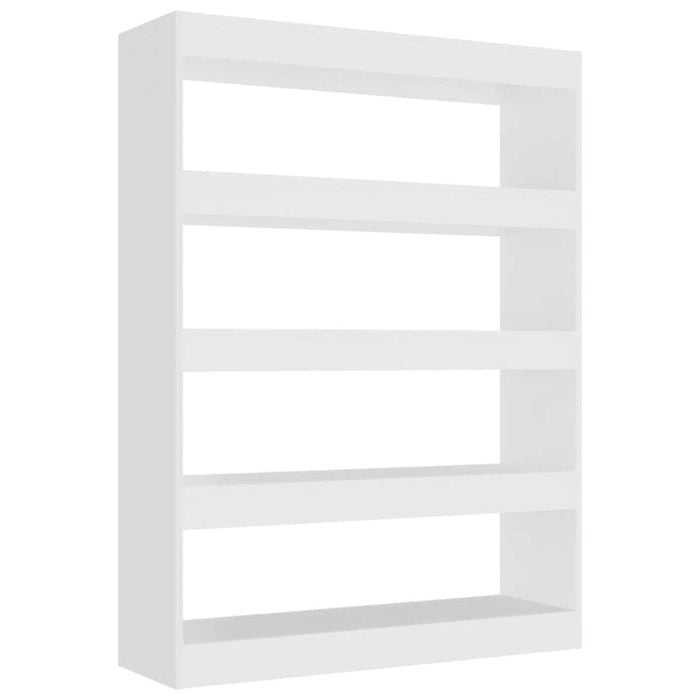 vidaXL Book Cabinet/Room Divider White Storage Cabinet Bookcase Shelf Rack
