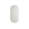 Attica 900 x 450mm Matte White Nobu Premium Framed Mirror