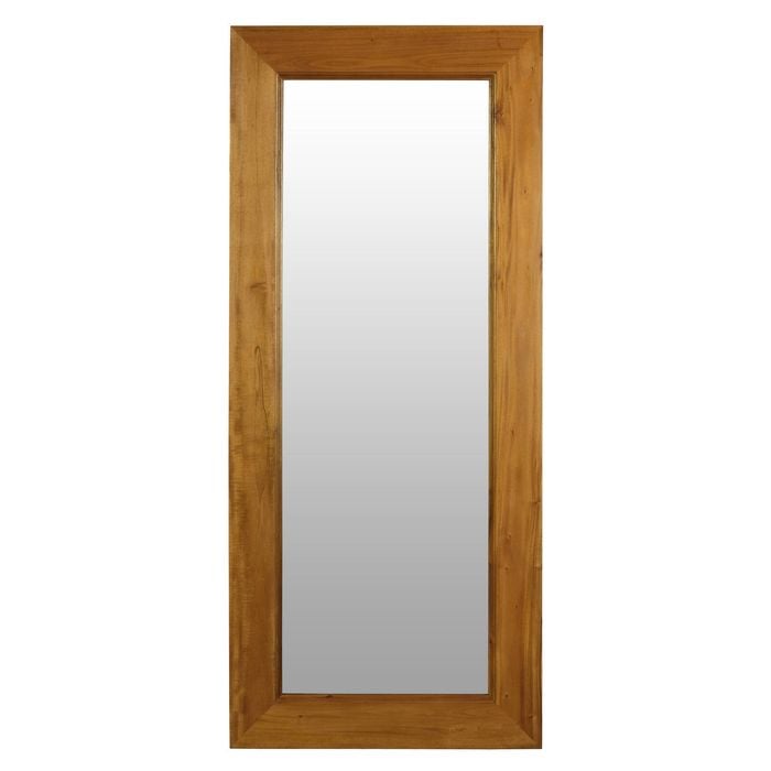 Centrum Furniture Manhattan Solid Timber Frame Standing Mirror - Light Pecan