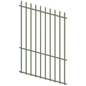ProtectorAl 350 - 1200 x 1800mm Pale Eucalypt Raked Up to 15º Batten Pool Fence Panel