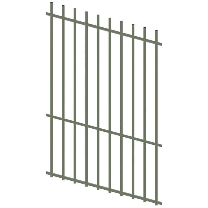 ProtectorAl 350 - 1200 x 1800mm Pale Eucalypt Raked Up to 15º Batten Pool Fence Panel