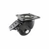 Easyroll 75mm 500kg Black Swivel Brake Machine Castor