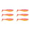 2x 3PK 5.5In Rapala Crush City Heavy Plastic Paddle Tail Lures - Pink Sunset