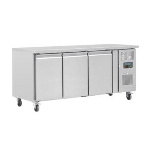Polar U-series Triple Door Counter Fridge - 417ltr - Ua048-a