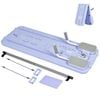 Advwin Foldable Pilates Reformer Board w/Back Storage, Elbow Support,Pilates Bar, Home Ab Trainer Machine Purple