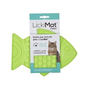 LickiMat Felix Slow Food Bowl for Cats - Green