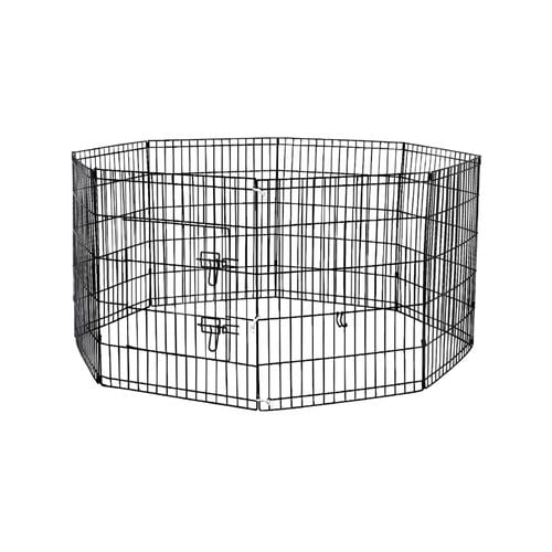 Taily 30 Dog Playpen 8 Panel Foldable Pet Fence Exercise Play Pen Cat Rabbit Puppy Cage Enclosure Bunnings Australia