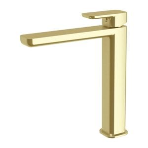 Mondella WELS 5 Star 6L/min Brushed Brass Lead Free Overture Tall Basin Mixer
