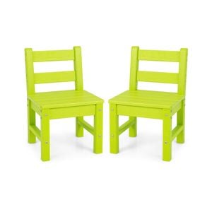 Costway 2x Kids Activity Play Chairs Study Green