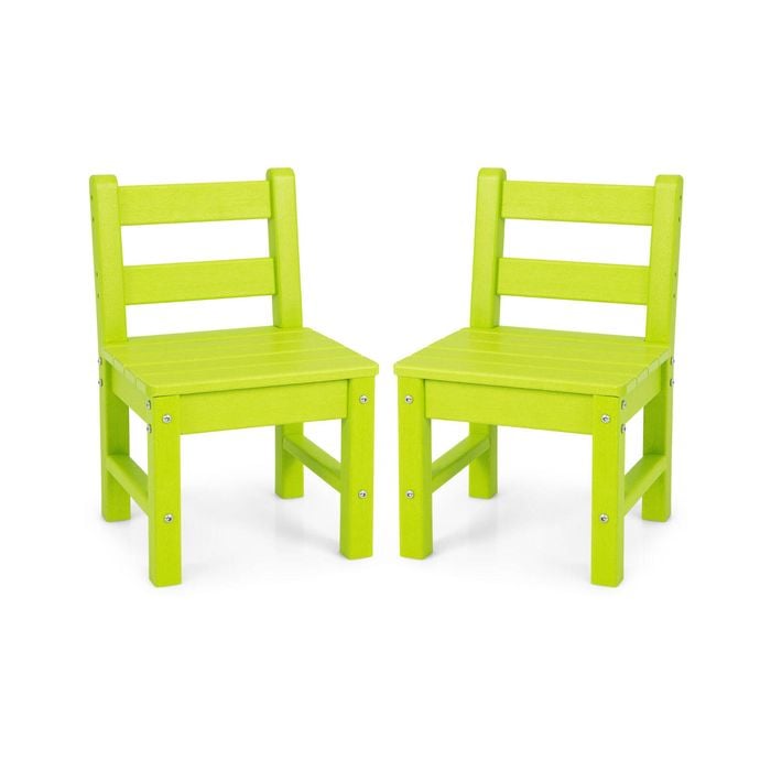 Costway 2x Kids Activity Play Chairs Study Green
