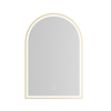 Attica Arch 900mm Brushed Gold Framed Arch LED Mirror