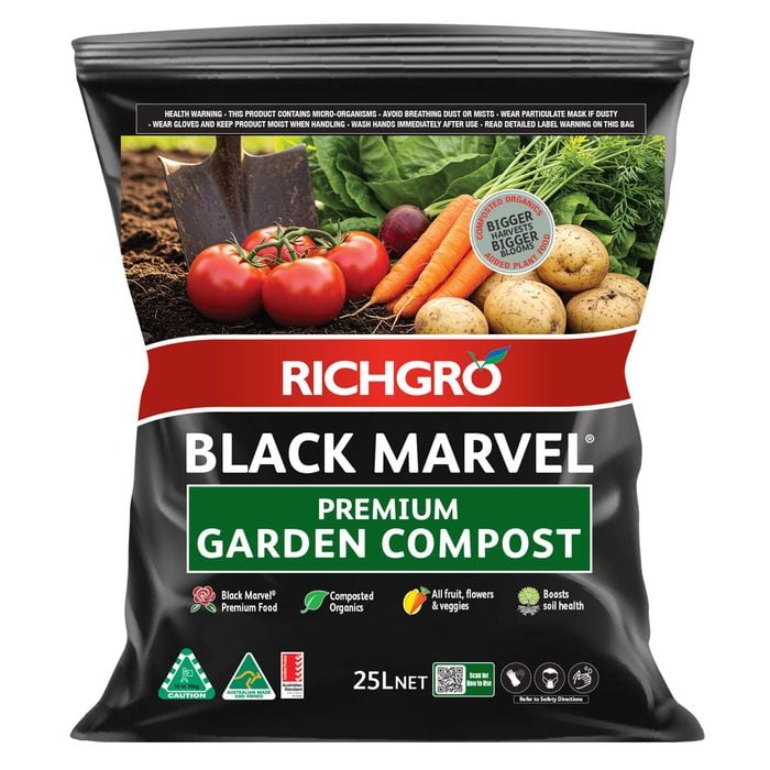 Richgro 25L Black Marvel Premium Garden Compost