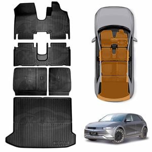 Floor Mats Boot Liner Set for Hyundai IONIQ 5 IONIQ5 2021-Onwards Cargo Kick Back Seat Protector