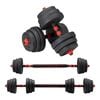 Propulse 20kg Adjustable Dumbbell Barbell Set Home Gym Weights Exercise