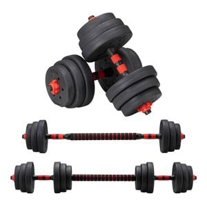 Propulse 20kg Adjustable Dumbbell Barbell Set Home Gym Weights Exercise