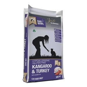 Meals For Meows (mfm) Kangaroo & Turkey With Coconut Oil Dry Cat Food 20 Kg