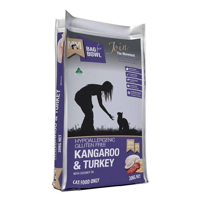 Meals For Meows (mfm) Kangaroo & Turkey With Coconut Oil Dry Cat Food 20 Kg
