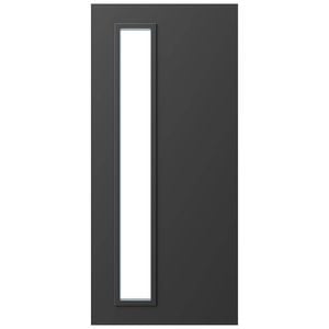 Thermtek 2040 x 820 x 41mm Parkwood Clear Glass Aluminium Entrance Door ATFL10C
