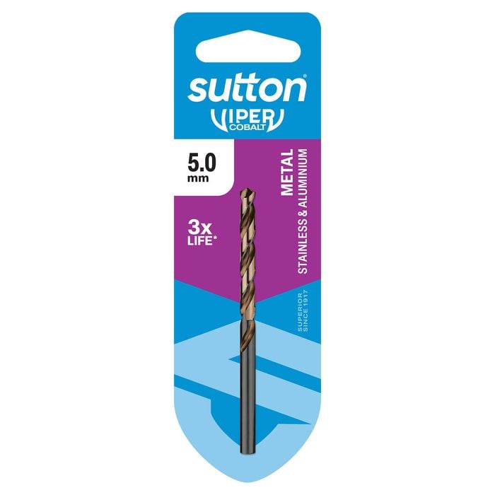 Sutton Tools 5.0mm Viper Cobalt Jobber Drill Bit