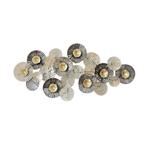 P&P Black and Gold Eye-Catching 165cm Metal Wall Accent for Stylish Room Makeovers