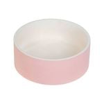 Baxter Bone Ceramic Pet Bowl Pink Pastel Large