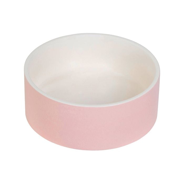 Baxter Bone Ceramic Pet Bowl Pink Pastel Large