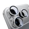 Metal Camera Lens Glass Individual Eagle Protector Cover - For Apple iPhone 17 Pro / 17 Pro Max (Silver)