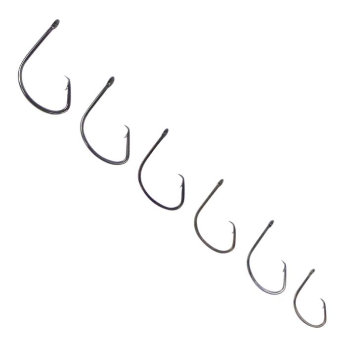 Swimerz 1/0 Offset Circle Hook, Black Nickel, Qty 25